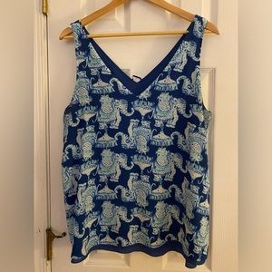 Lilly Pulitzer Reversible Florin top in Tusk in the Sun